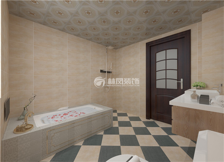 華潤翡翠城-140平-美式風格-衛(wèi)生間1.jpg