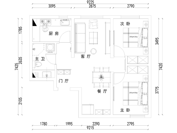 萬科城市之光-80-現(xiàn)代風格-平面圖.jpg