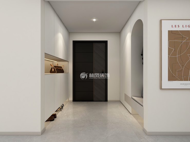 華潤時(shí)代之城-142平-現(xiàn)代奶油風(fēng)格-門廳.jpg